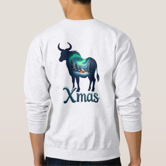 Astrologisch teken Stier Kerstviering Trui (Achterkant)