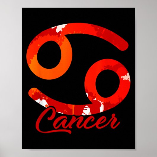 Astrologisch teken symbool Zodiac teken Kanker Poster (Voorkant)