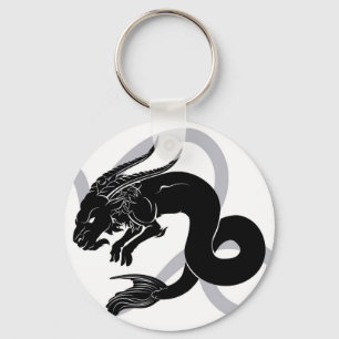 Astrologisch teken van capricorn zodiabeticus sleutelhanger