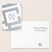 Astrologisch teken Vissen Zilver Decor Aangepaste  Folie Kaarten (Display)