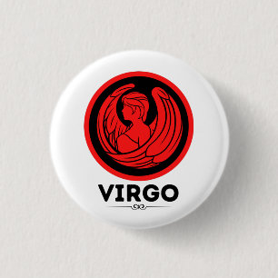 Astrologisch vigo ronde button 3,2 cm