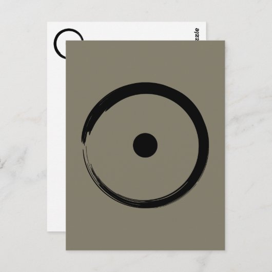Astrologisch zonnebord - boeddhisme Zen Cirkel 1 Briefkaart (Voorkant / Achterkant)