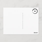 Astrologisch zonnebord - boeddhisme Zen Cirkel 1 Briefkaart (Achterkant)