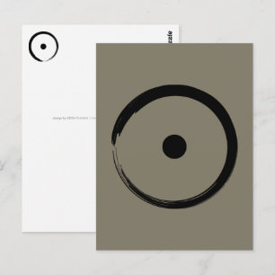 Astrologisch zonnebord - boeddhisme Zen Cirkel 1 Briefkaart