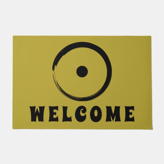 Astrologisch zonnebord - boeddhisme Zen Cirkel 1 Deurmat (Voorkant)