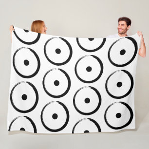 Astrologisch zonnebord - boeddhisme Zen Cirkel 1 Fleece Deken