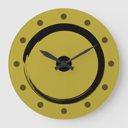 Astrologisch zonnebord - boeddhisme Zen Cirkel 1 Grote Klok (Voorkant)