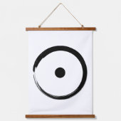 Astrologisch zonnebord - boeddhisme Zen Cirkel 1 Hangend Wandkleed (Voorkant)