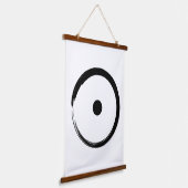 Astrologisch zonnebord - boeddhisme Zen Cirkel 1 Hangend Wandkleed (Gebogen)