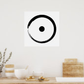 Astrologisch zonnebord - boeddhisme Zen Cirkel 1 Poster (Keuken)