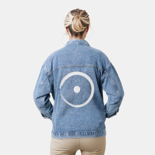 Astrologisch zonnebord - boeddhisme Zen Cirkel 2 Denim Jacket (Model)