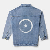 Astrologisch zonnebord - boeddhisme Zen Cirkel 2 Denim Jacket (Achterkant)