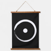 Astrologisch zonnebord - boeddhisme Zen Cirkel 2 Hangend Wandkleed (Voorkant)