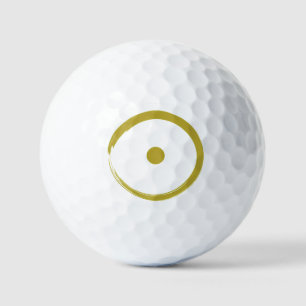 Astrologisch zonnebord - boeddhisme Zen Cirkel 3 Golfballen