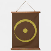 Astrologisch zonnebord - boeddhisme Zen Cirkel 3 Hangend Wandkleed (Voorkant)