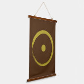 Astrologisch zonnebord - boeddhisme Zen Cirkel 3 Hangend Wandkleed (Gebogen)