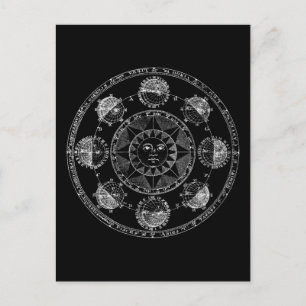 Astrologische cirkel briefkaart
