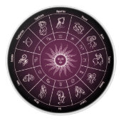 astrologische cirkel keramische knop (Voorkant)