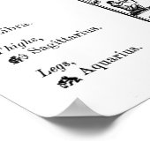 astrologische grafiek Art Print Poster (Hoek)