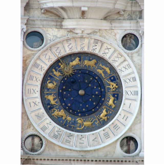 Astrologische klok, Piazza San Marco, Venetië Fotobeeldje Ornament (Voorkant)
