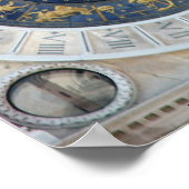Astrologische klok, Piazza San Marco, Venetië Poster (Hoek)