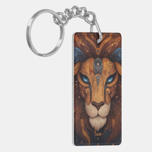  astrologische leeuw sleutelhanger (Voorkant Links)