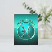 Astrologische Pisces Briefkaart (Staand voorkant)