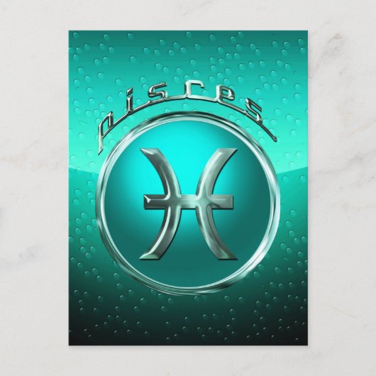 Astrologische Pisces Briefkaart (Voorkant)