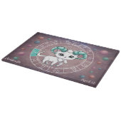 Astrologische Ram Schattigee kat Zodiac Wheel Plan Snijplank (Hoek)