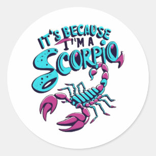 Astrologische Schorpioen Trillingen Vintage Sterre Ronde Sticker