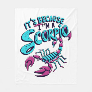 Astrologische Schorpioen Vibe Oude Zodiak Teken Fleece Deken