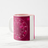 Astrologische Star-tekens Tweekleurige Koffiemok (Voorkant links)