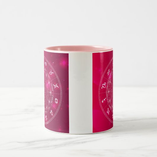 Astrologische Star-tekens Tweekleurige Koffiemok (Center)