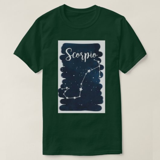 Astrologische sterren Scorpio T-shirt (Design voorkant)