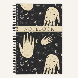 Astrologische sterrenbeelden en handpalmitatie notitieboek