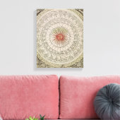 Astrologische tabel van de zon canvas afdruk (Insitu (Woonkamer))