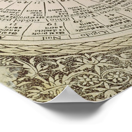 Astrologische tabel van de zon poster (Hoek)