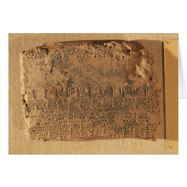 Astrologische tablet uit Uruk (Voorkant Horizontaal)
