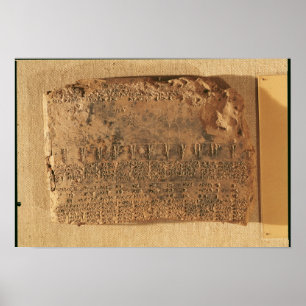 Astrologische tablet uit Uruk Poster