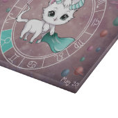 Astrologische Taurus Schattigee kat Zodiac Wheel Snijplank (Hoek)