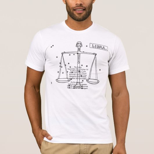 astrologische tekenen-1, ScalesSeptember 24 aan... T-shirt (Voorkant)
