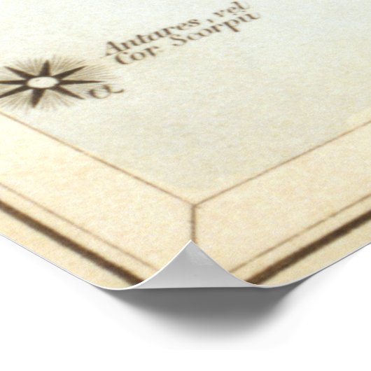 Astrologische tekening van het beha poster (Hoek)