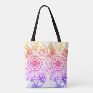 Astrologische tekens van de Regenboog Dierenriem o Tote Bag