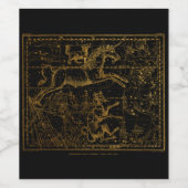  astrologische Unicorn Wijn Etiket (Enkel label)