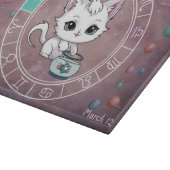Astrologische Vissen Schattigee kat Zodiac Wheel Snijplank (Hoek)