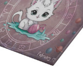 Astrologische Waterman Schattigee kat Zodiac Wheel Snijplank (Hoek)