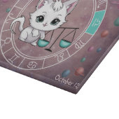 Astrologische Weegschaal Schattigee kat Zodiac Whe Snijplank (Hoek)