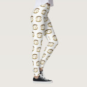 Astrologische Zodiac-signalen Sun Sign Cancer Gold Leggings (Rechts)