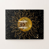 Astrologische zon legpuzzel (Horizontaal)