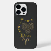 Astrologisches Sternzeichen Widder - Gold iPhone Hoesje (Achterkant)